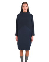 Abito cisterna doppio tessuto