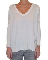 Maglia scollo a V con maniche aderenti