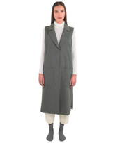 Gilet lungo sartoriale minimal