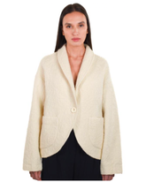 Cappotto bouclé monopetto