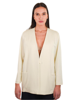 Blazer scollo a V monopetto