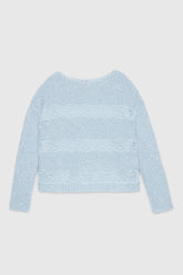 Maglia Mohair con paillettes e pizzo