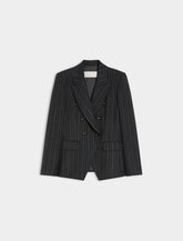 Blazer doppiopetto in tessuto stretch
