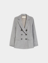 Blazer doppiopetto in velluto a coste