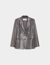 Blazer in lamè stretch