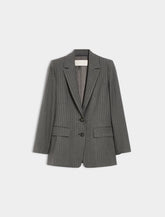 Blazer scivolato monopetto