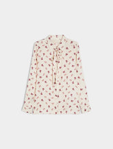 Camicia in raso stampata