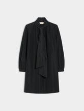 Abito corto con maxi fiocco