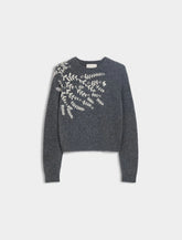 Maglia in fantasia ricamata