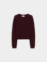 Maglia girocollo misto cashmere