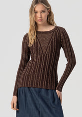 Maglia aderente con lurex