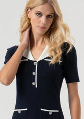 Abito regular mini in maglia