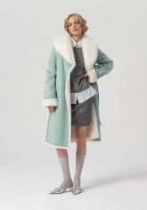 Cappotto over con rever sciallato