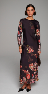 Abito dritto lungo stampato