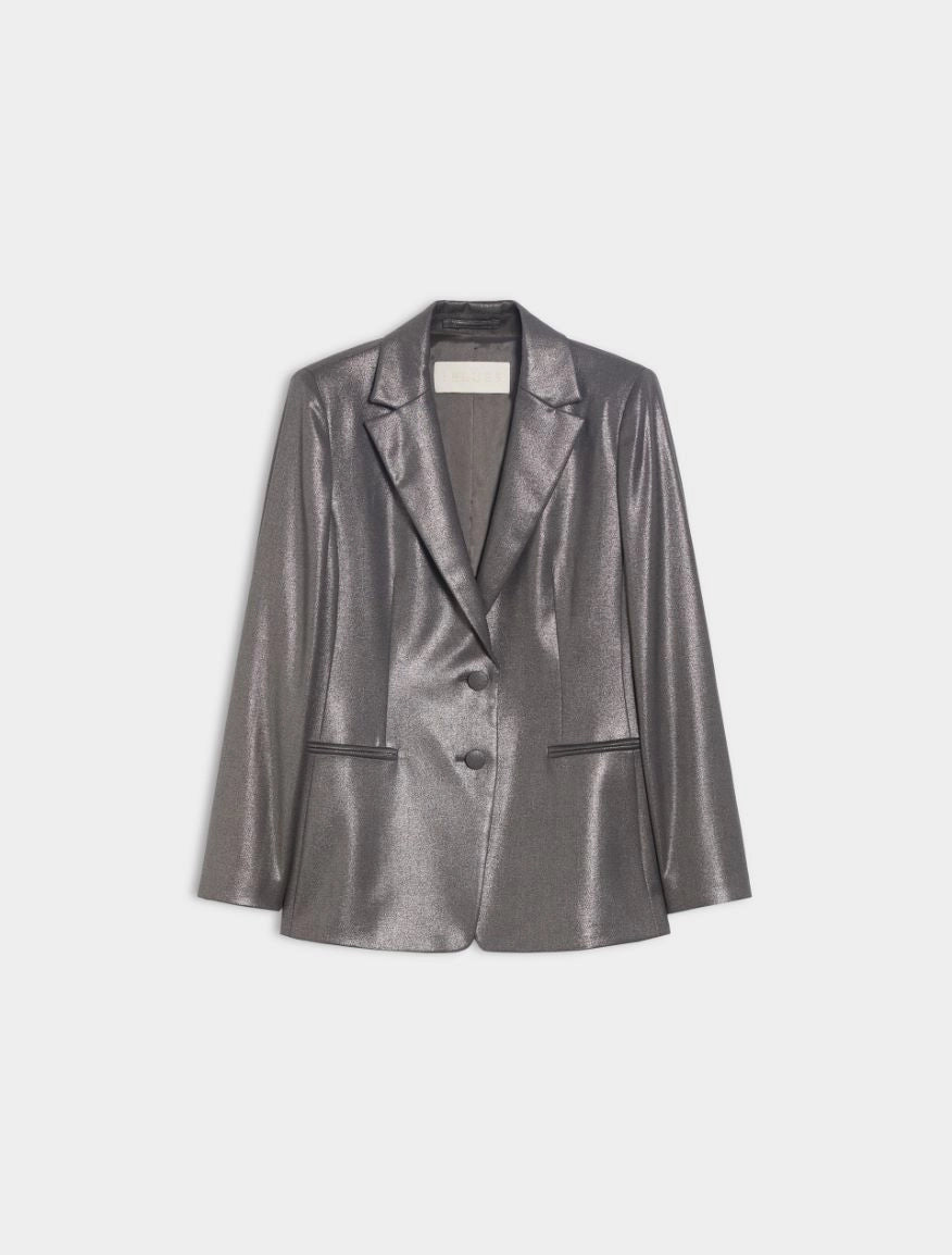 Blazer in lamè stretch