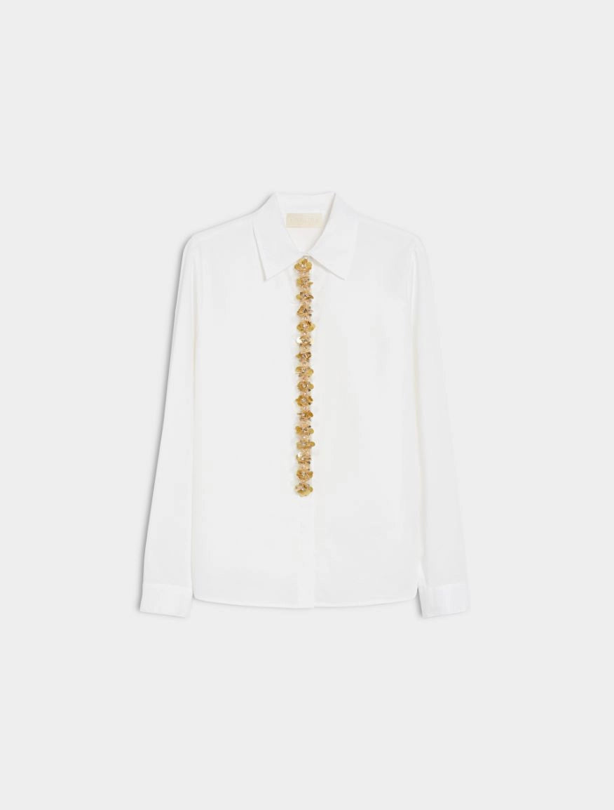 Camicia con ricamo gioiello