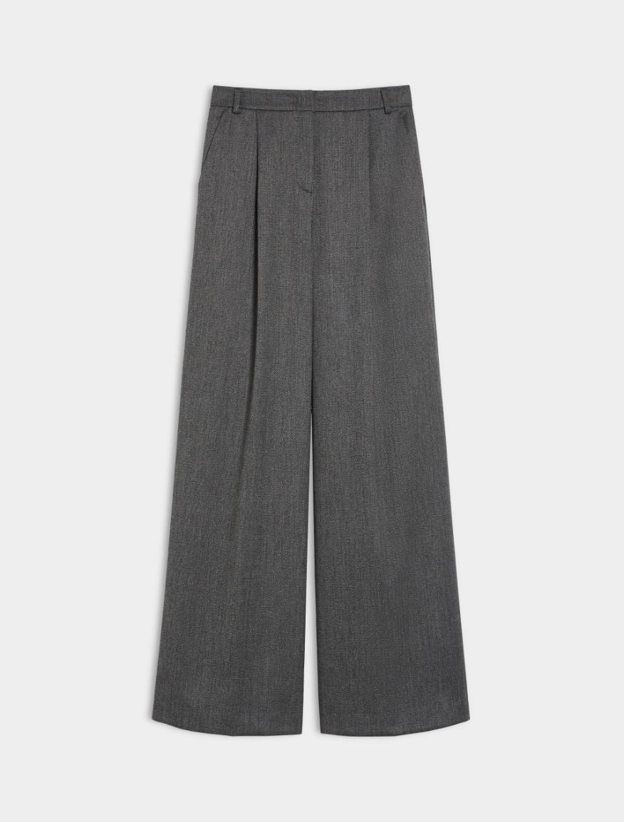 Pantalone in flanella stretch
