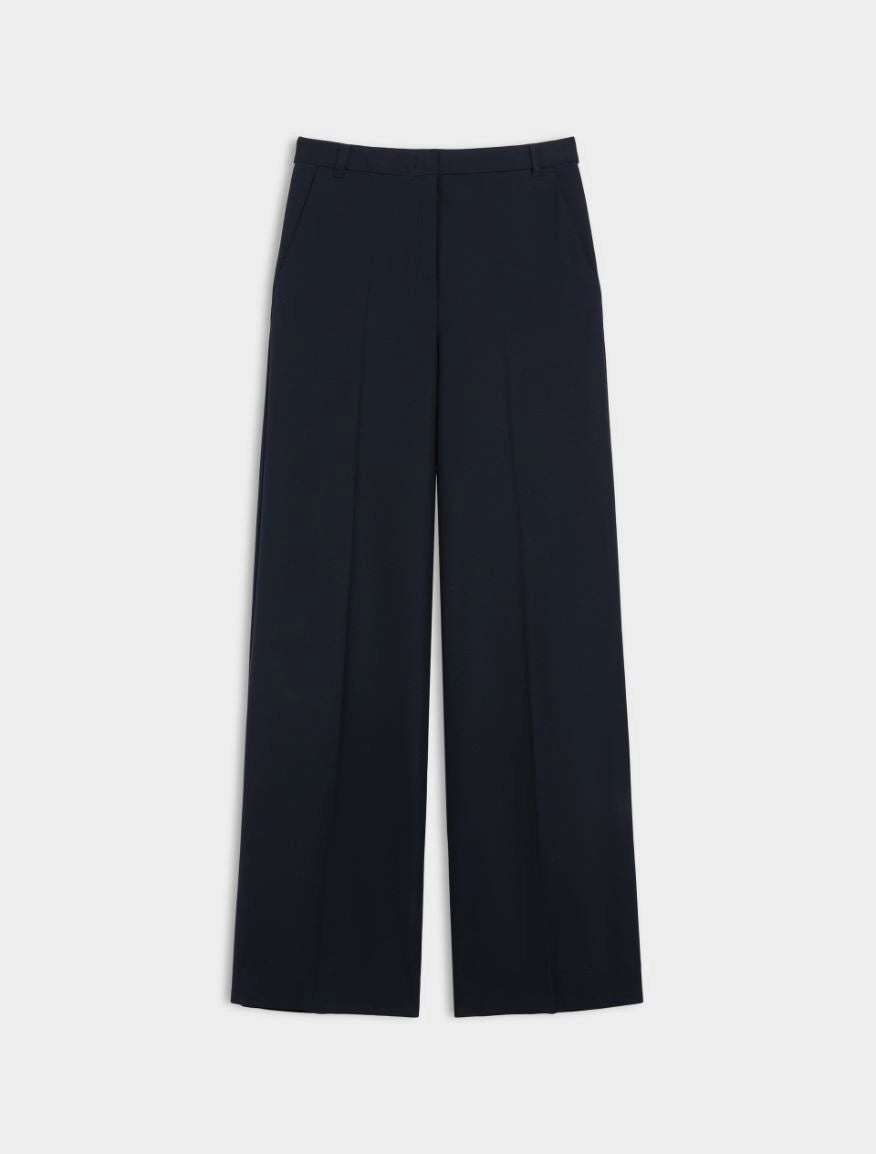 Pantalone in twill wide leg