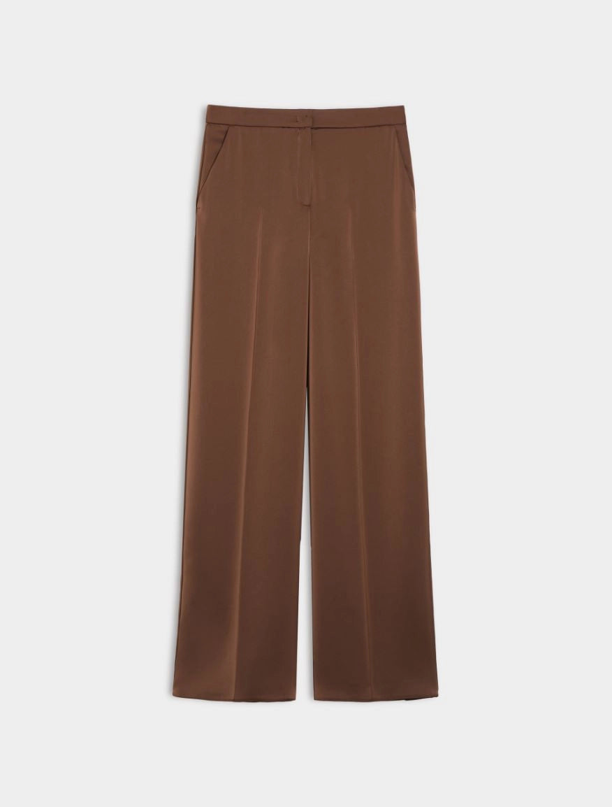 Pantalone fluido in raso