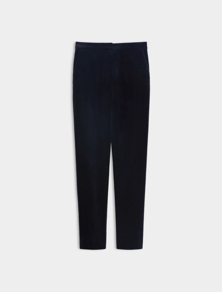 Pantalone  in velluto liscio stretch