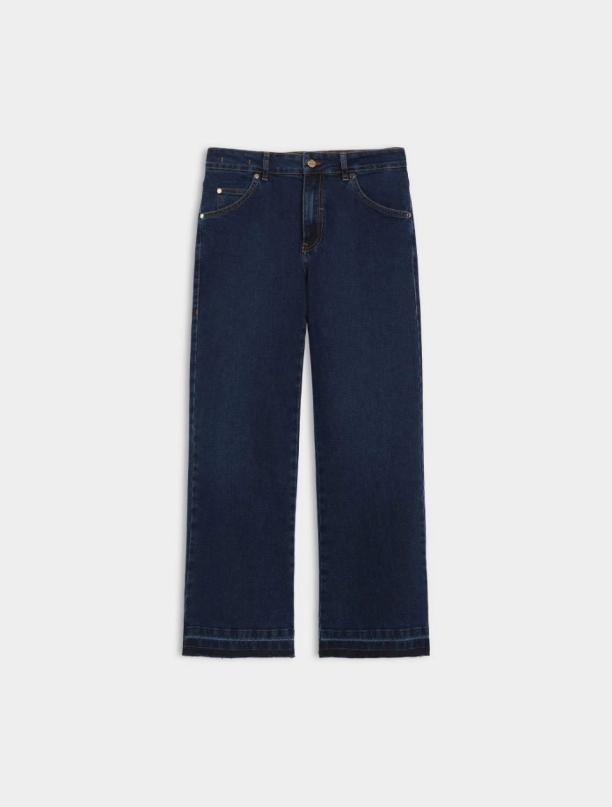 Jeans flare in denim stretch