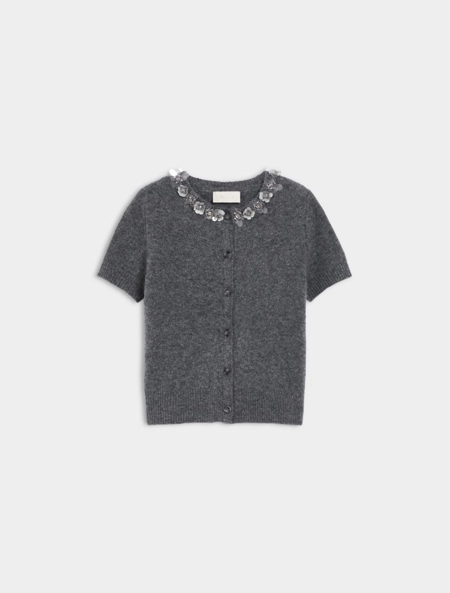 Cardigan a maniche corte