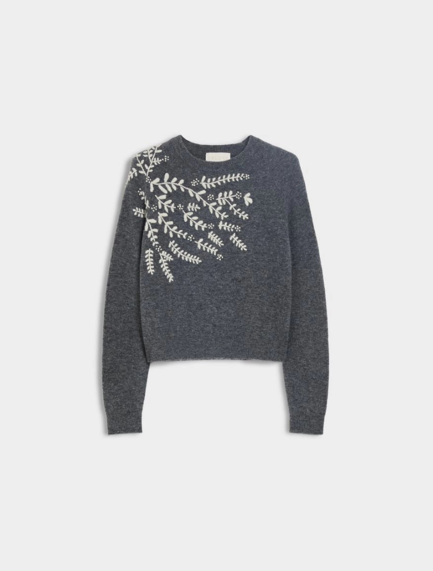 Maglia in fantasia ricamata