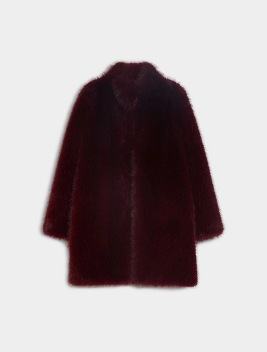 Eco pelliccia a cappotto