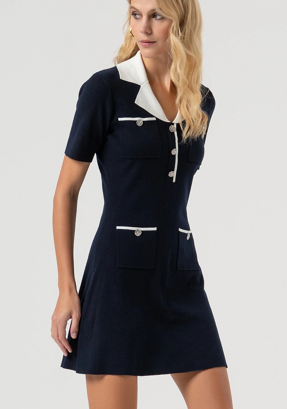 Abito regular mini in maglia