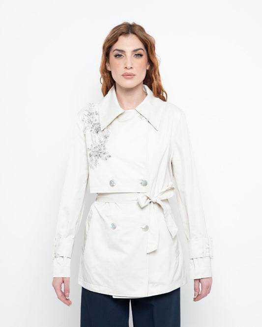 Trench Corto Latte