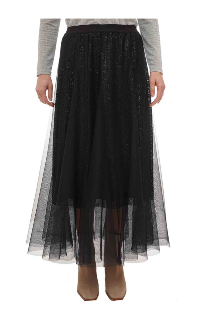 Gonna in tulle con sottoveste