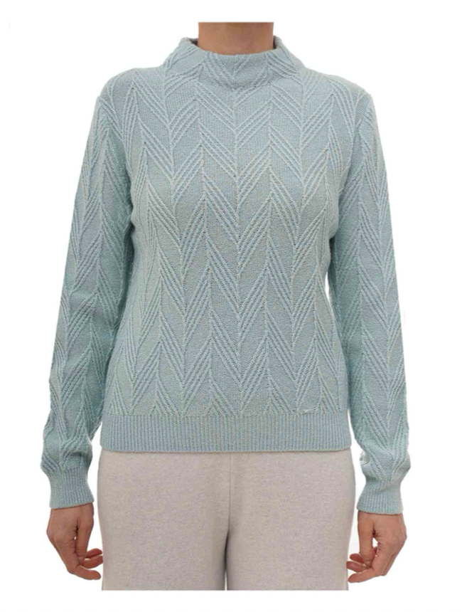 Maglia mezzo collo jacquard