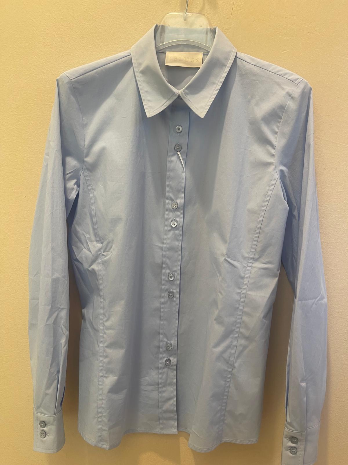 Camicia semiaderente regular in popeline