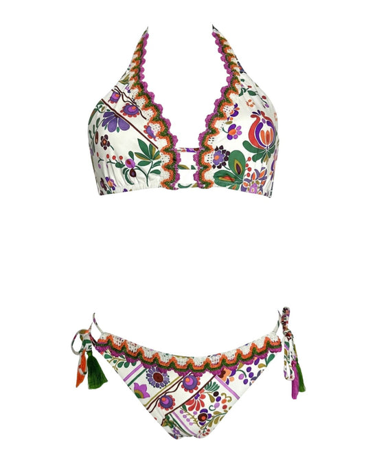 Bikini triangolo americana passamaneria folk