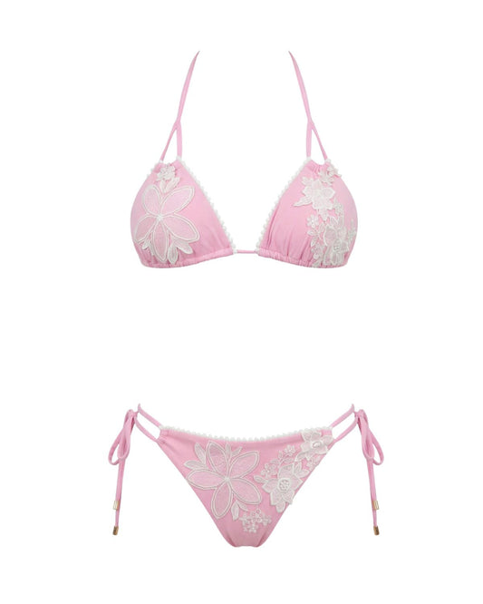 Bikini triangolo slip fiore