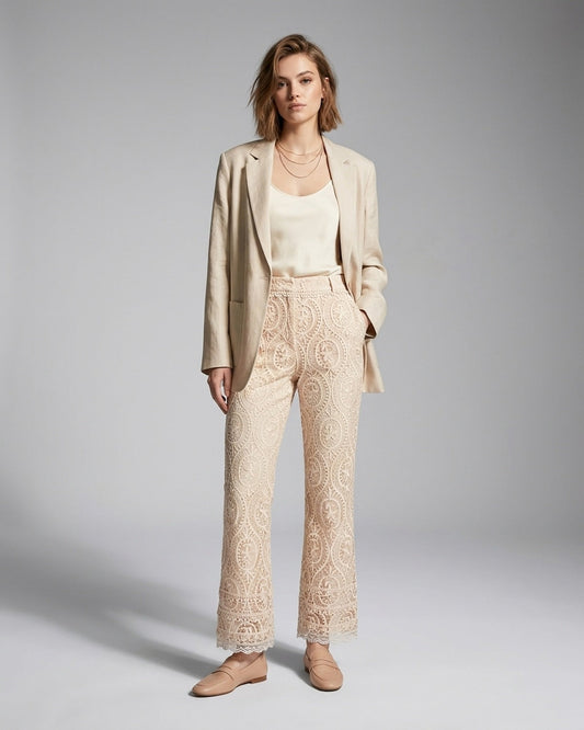 Pantalone leggero in misto cotone